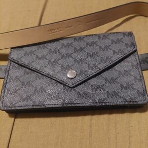 Michael Kors Monogram Grey Belt Bag L/XL